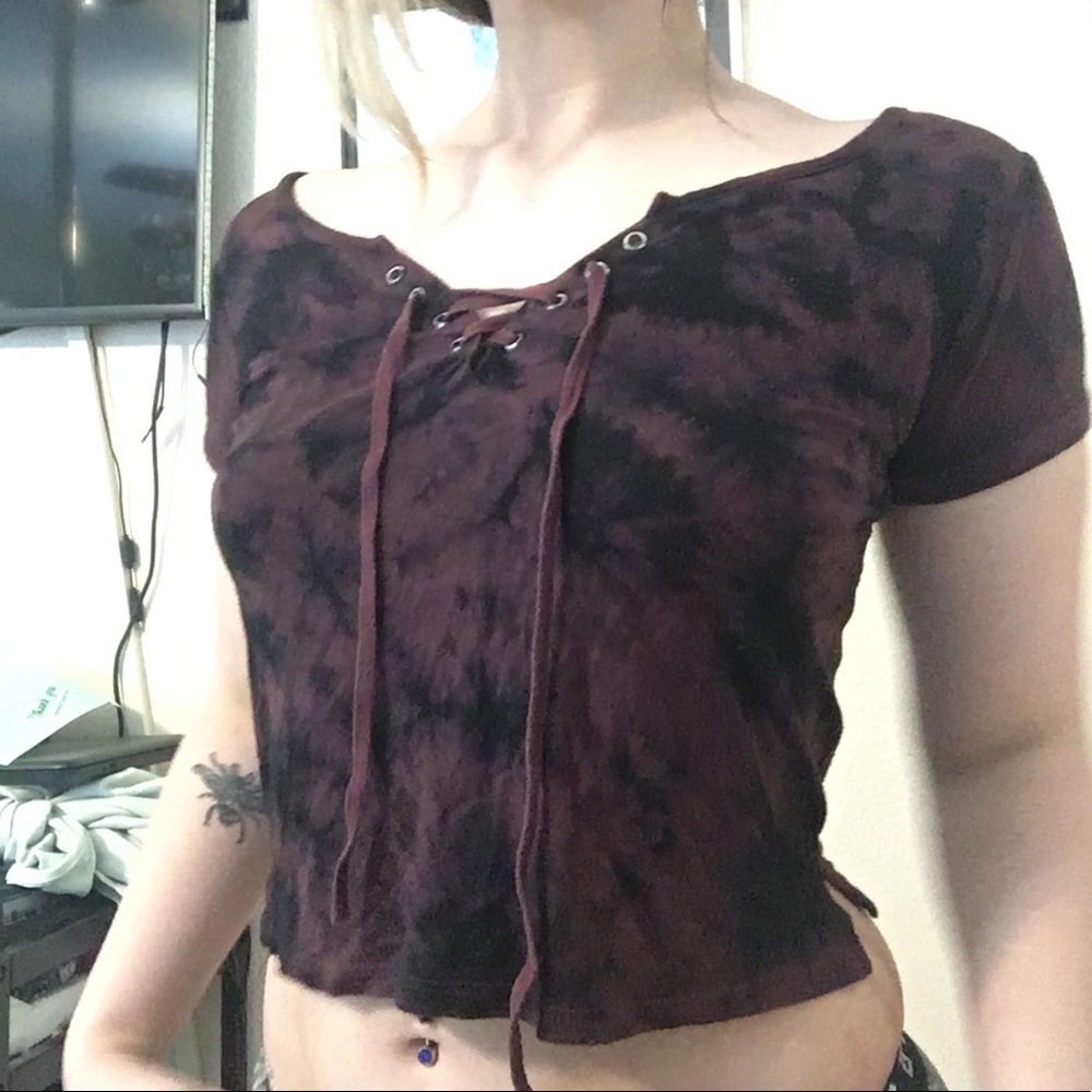 Zumies crop top tye dye